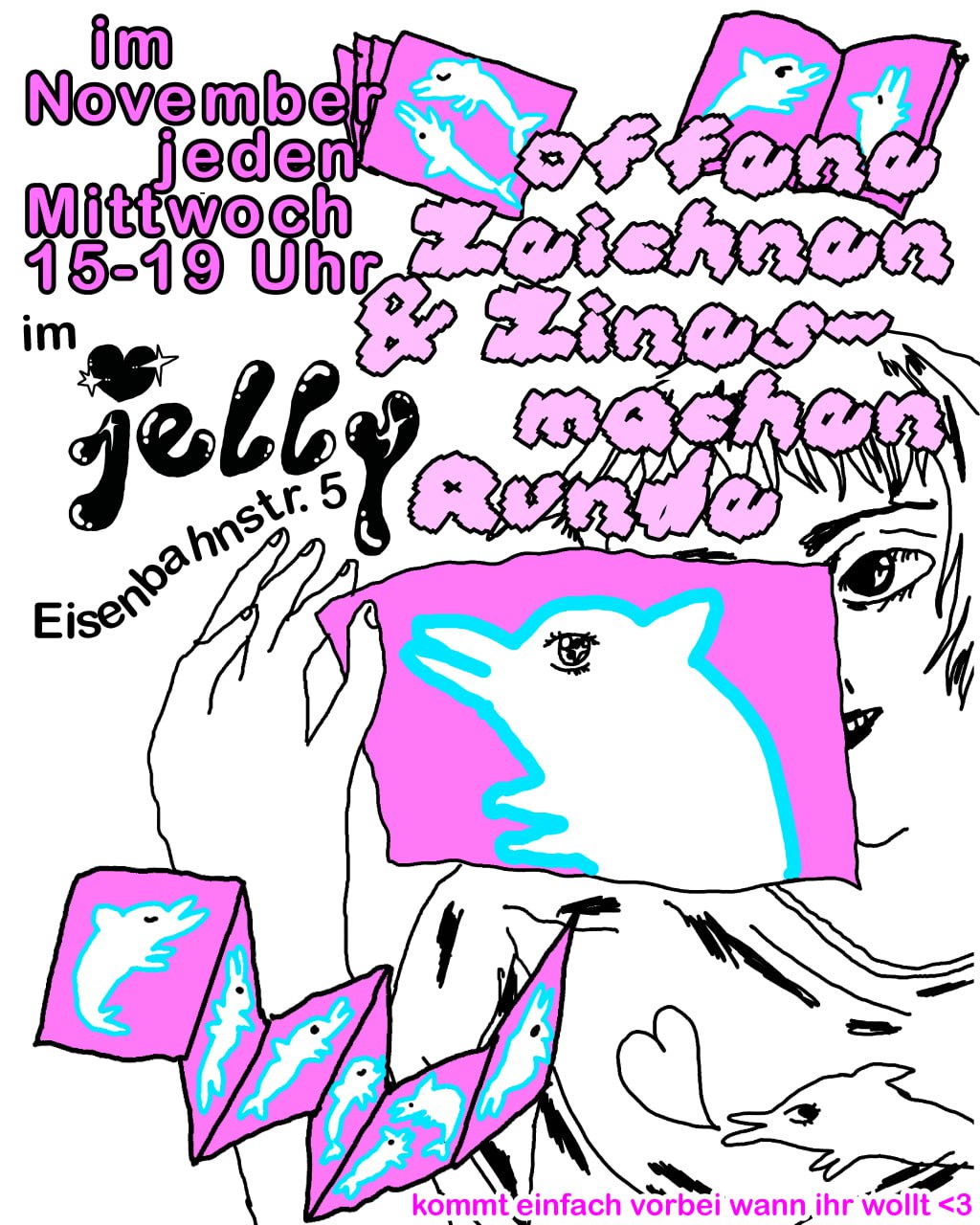 Offene Zeichen & Zine machen Runde